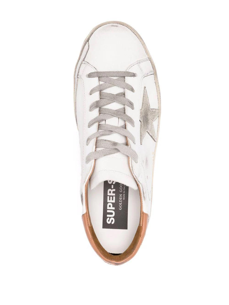 SUPER-STAR LEATHER UPPER AND HEEL SUEDE STAR AND HEEL