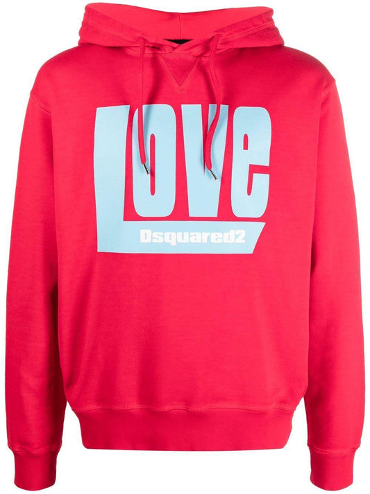 DSQUARED2 'Love' logo-print hoodie