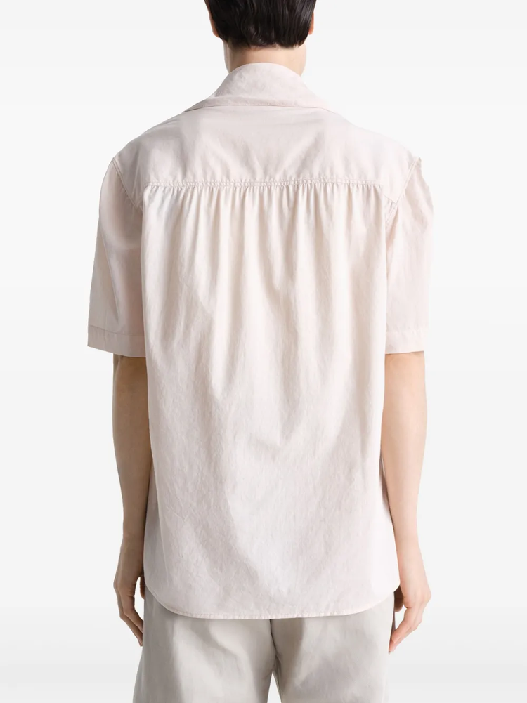 short sleeve with foulard shirt