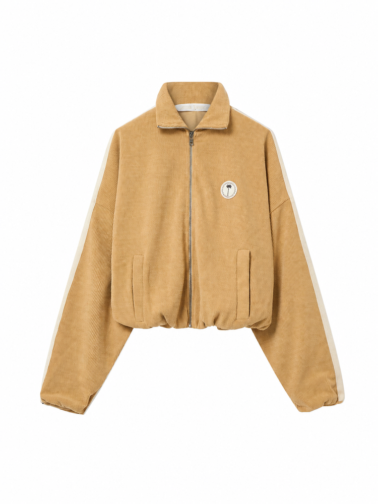 PALM TREE CHENILLE TRACK JACKET