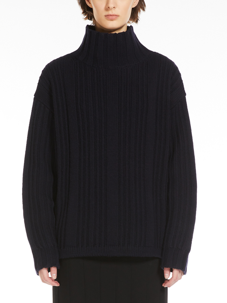 Vitalba wool and cashmere polo-neck jumper