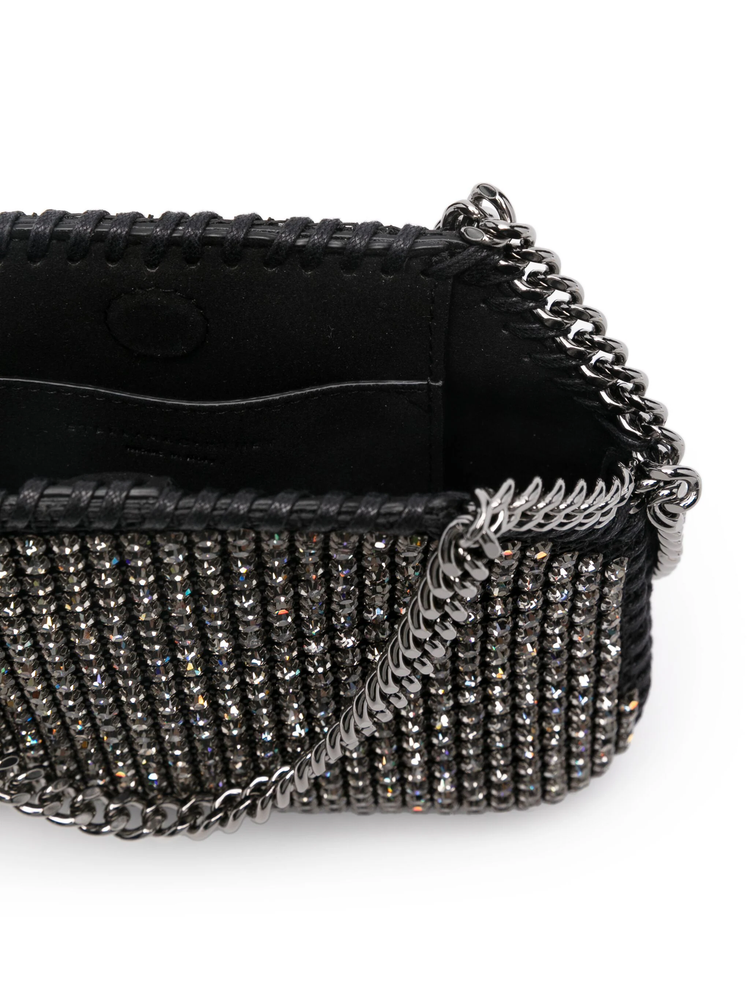 mini Falabella shoulder bag all over crystal