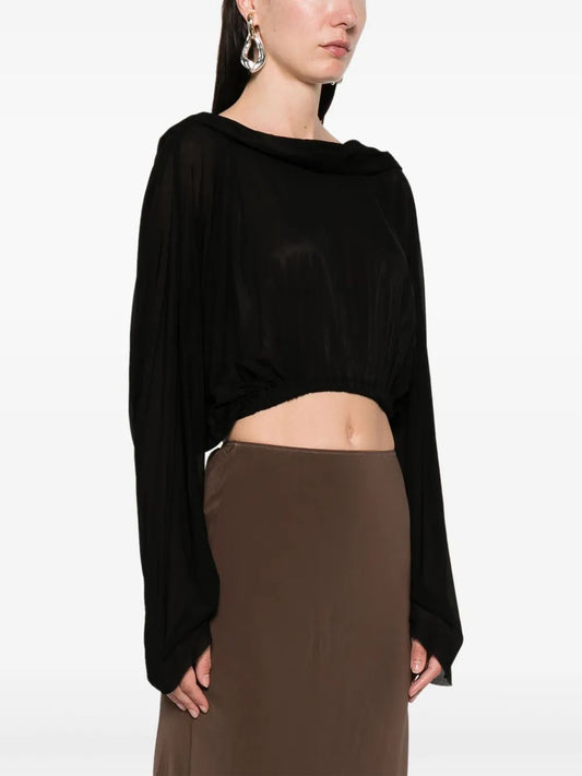 CROPPED HOODED TUNIC
