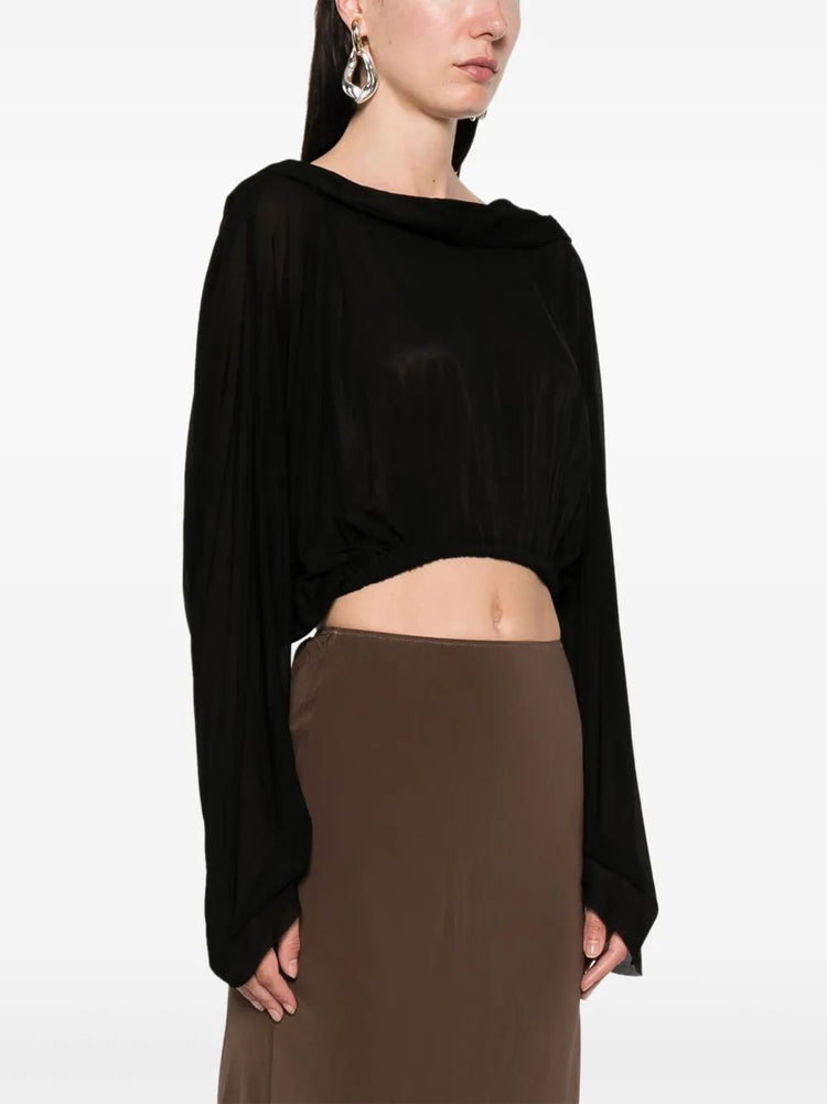 CROPPED HOODED TUNIC