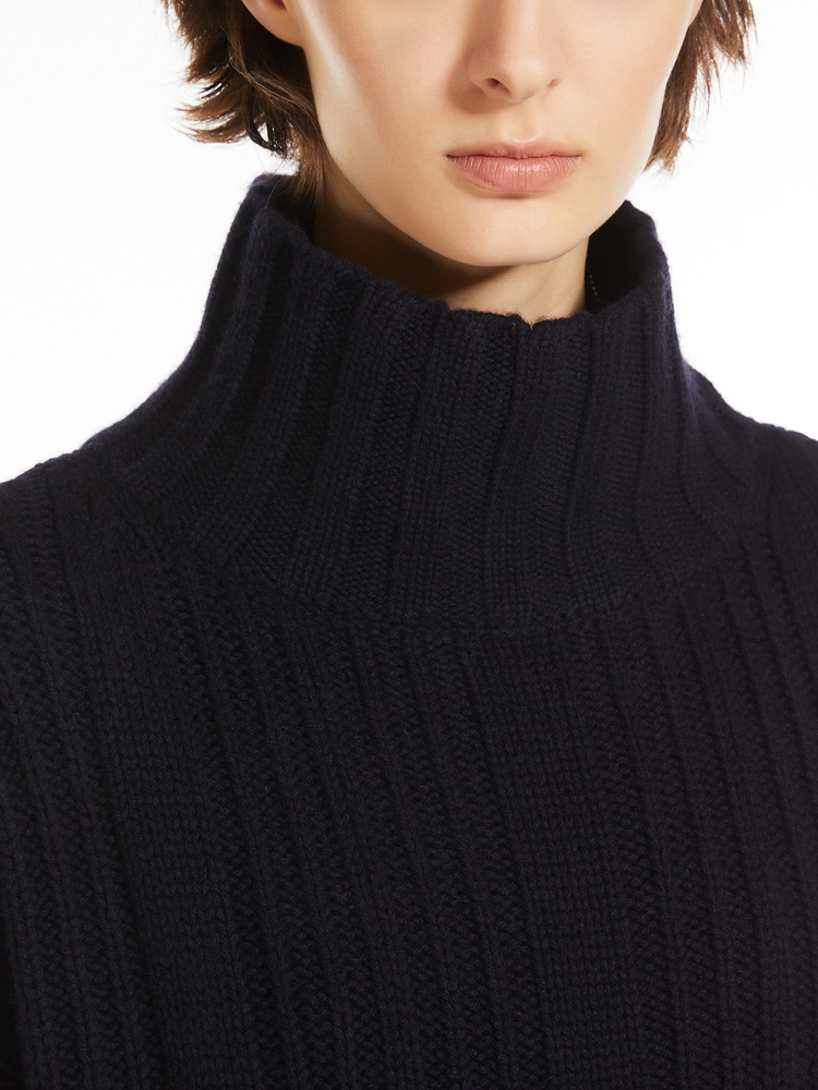 Vitalba wool and cashmere polo-neck jumper