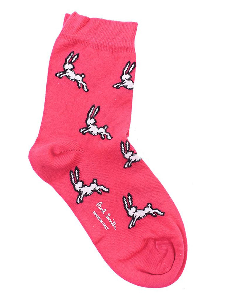 PAUL SMITH bunnies socks pink