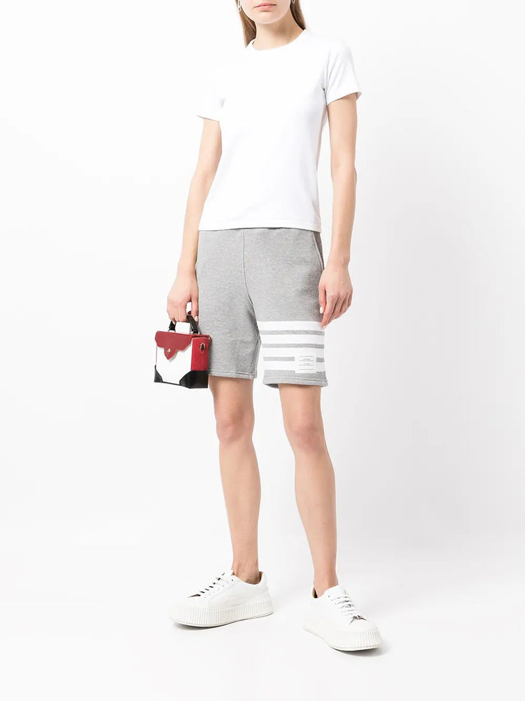 four-bar stripe track shorts