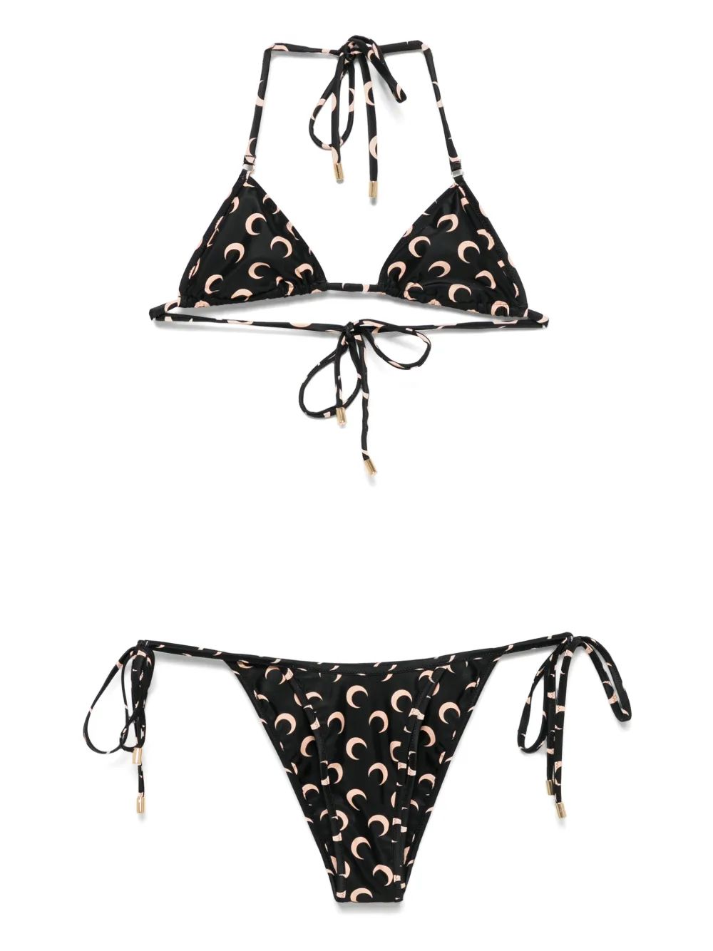 MOON PRINTED JERSEY SWIMWEAR BIKINI SET
