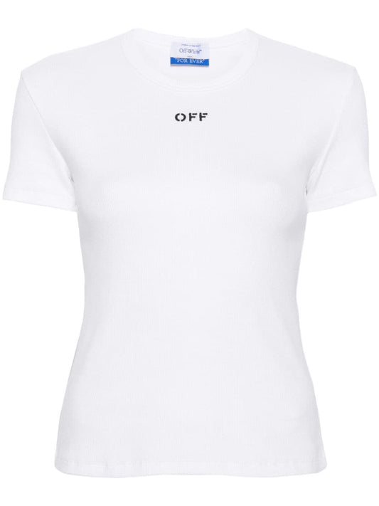 OFF STAMP RIB BASIC TEE