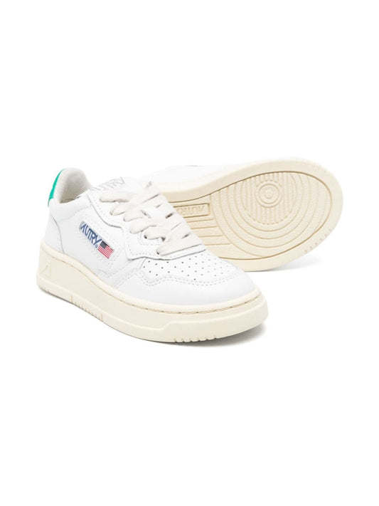 KIDS perforated-detailing low-top sneakers