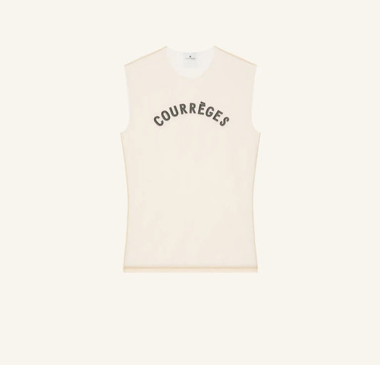 TOP ILLUSION COURREGES TULLE
