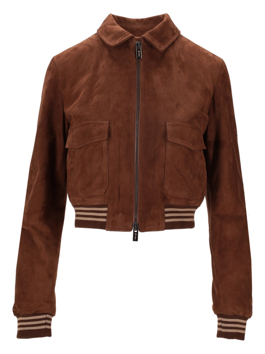 GIUBBINO PELLE SCAMOSCIATA