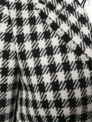 THOM BROWNE jacket check black white