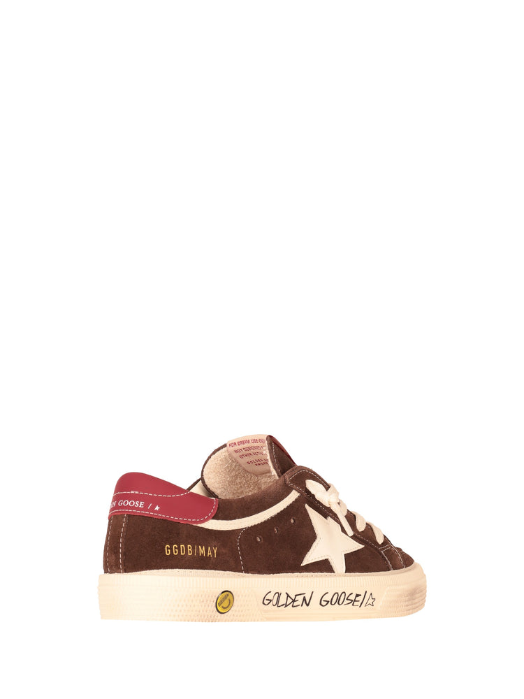 MAY SUEDE UPPER AND TOE LEATHER STAR AND HEEL SIGNATURE FOXING
