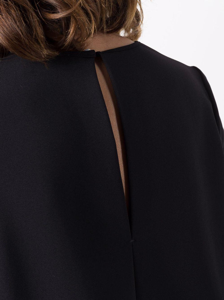 PAROSH rear keyhole blouse