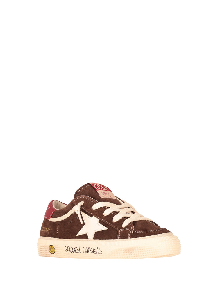 MAY SUEDE UPPER AND TOE LEATHER STAR AND HEEL SIGNATURE FOXING