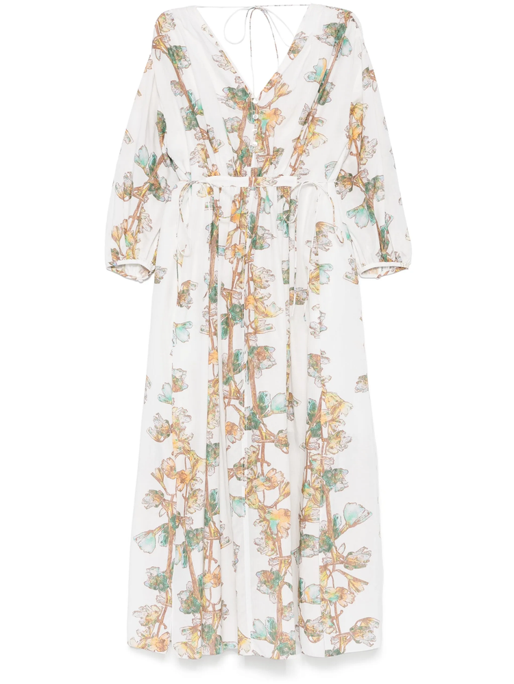 floral-print maxi dress