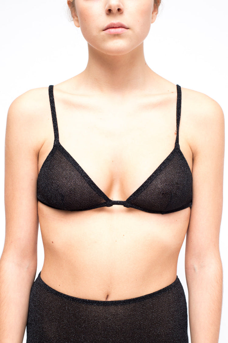 LAURA URBINATI Reggiseno triangolo nudo oro