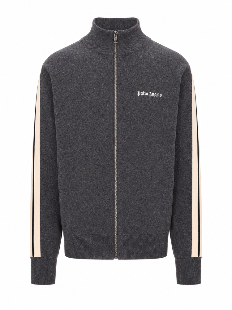 CLASSIC LOGO KNIT TRACK JKT DARK GREY -