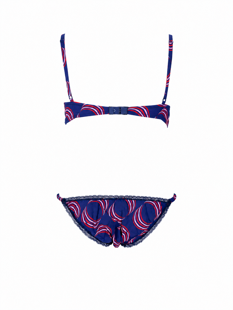 LAURA URBINATI Bra crepe chine stretch print