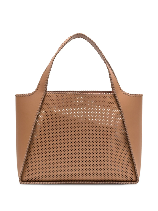 logo-perforated tote bag