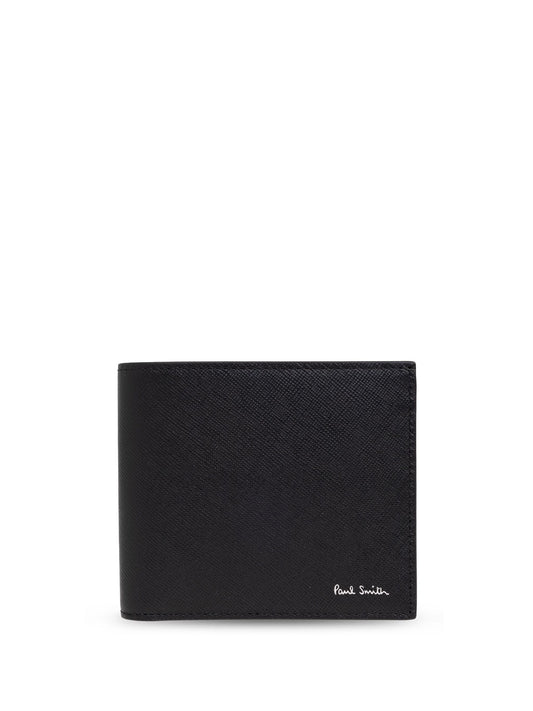 logo-stamp leather wallet