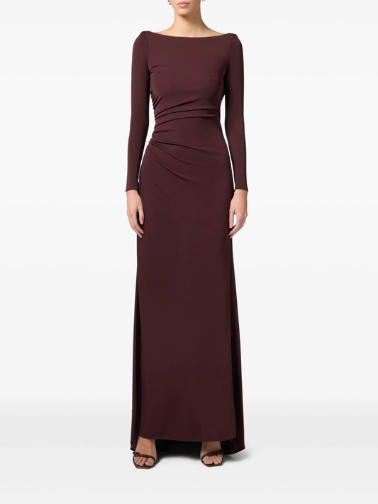 draped jersey gown