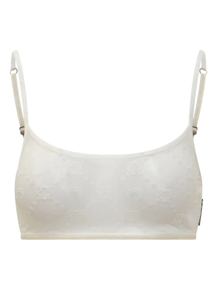 RECYCLED MESH FLOCK BRALETTE