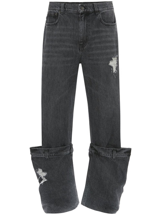 distressed Bucket jeans