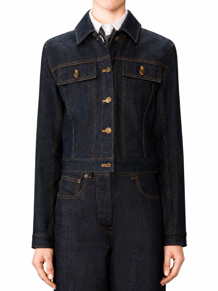 SHRUNKEN FIT DENIM JACKET IN JAPANESE SELVEDGE DENIM