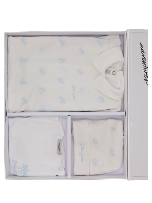 BABY GIFT SET/  PALMS AO PRINT
