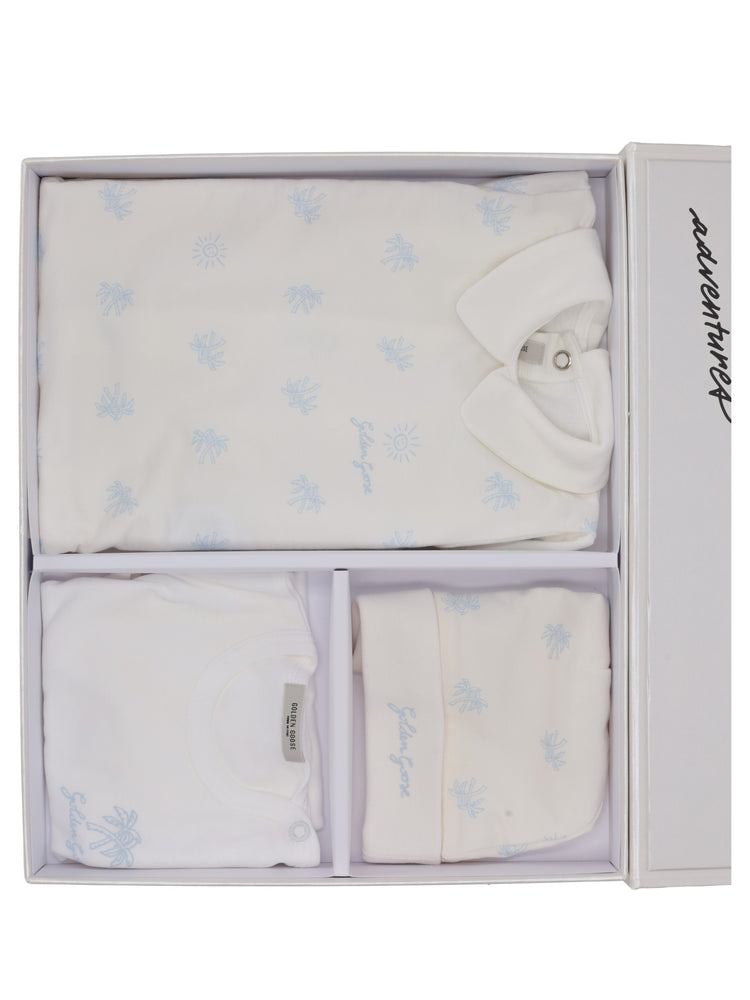 BABY GIFT SET/  PALMS AO PRINT