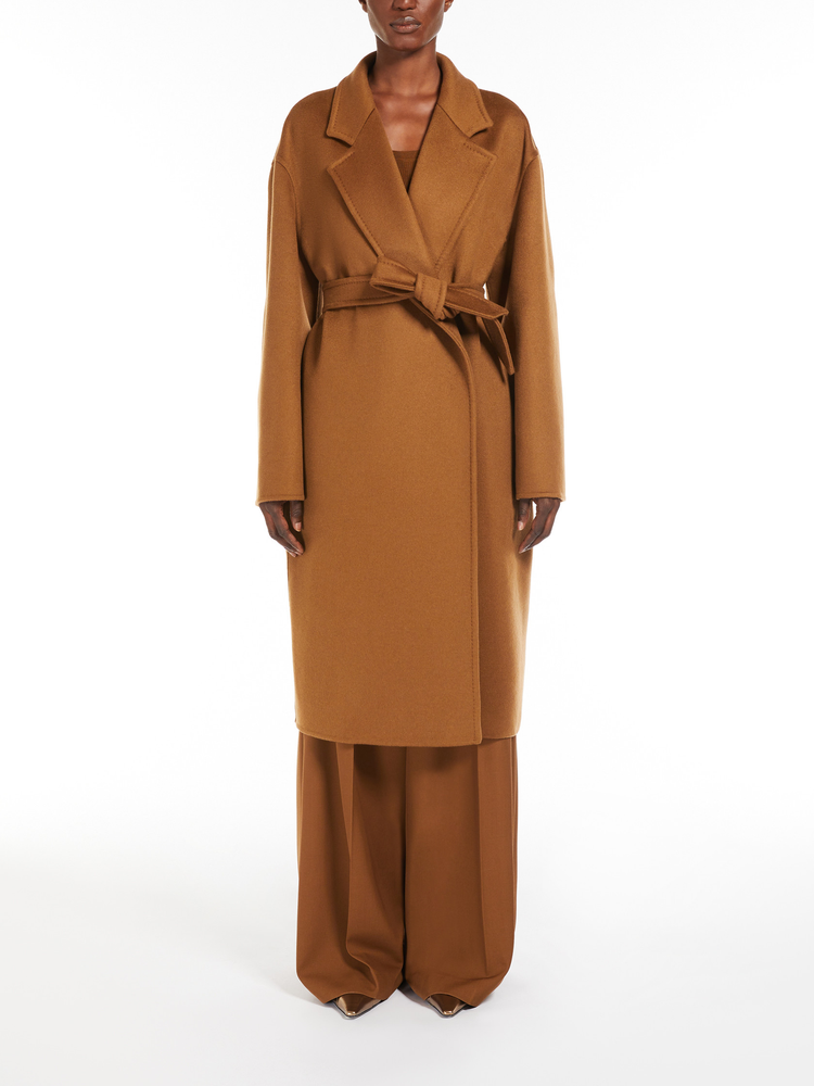 Melinda cashmere midi coat with belt