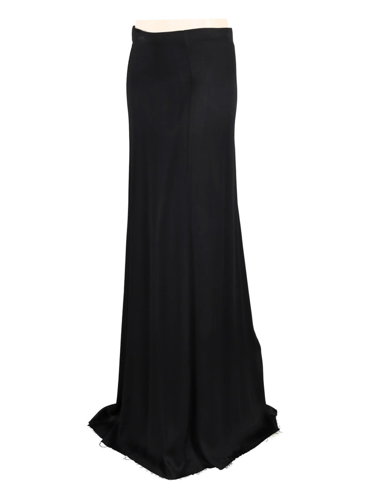 ZITA LONG "A" LINE SKIRT LIQUID VISCOSE SATIN