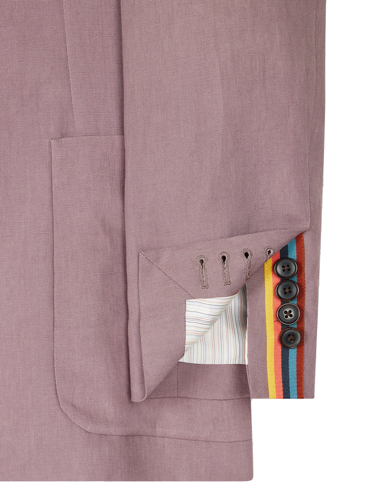 linen buttoned jacket