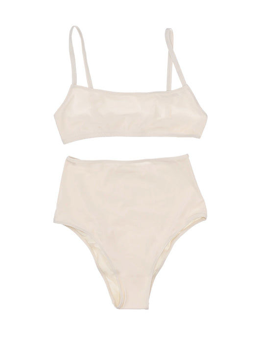 BIKINI / STRAIGHT NECKLINE TOP / HIGH WAIST BOTTOM