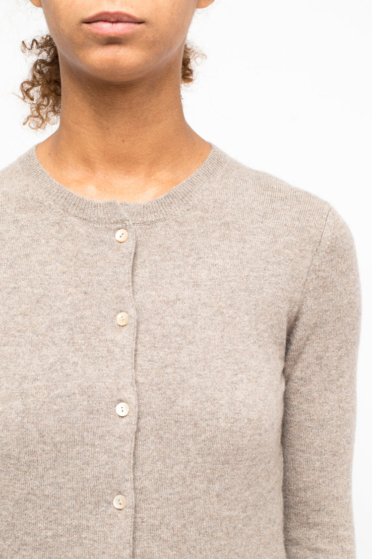 LA ROSE cardigan cashmere beige