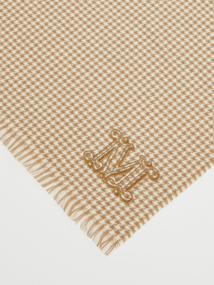 Stola houndstooth cashmere stole