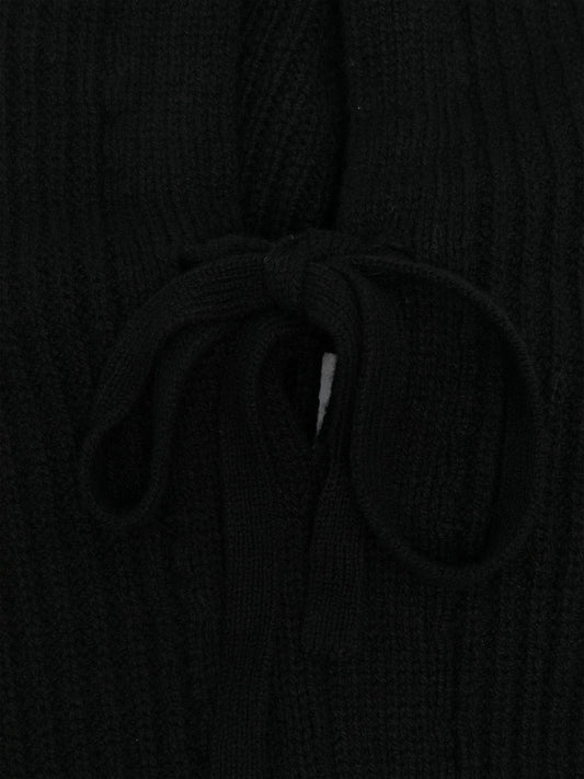 ribbed-knit balaclava