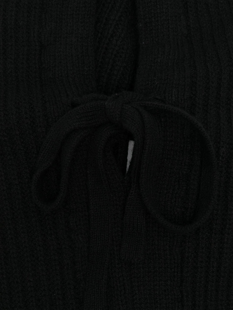 ribbed-knit balaclava