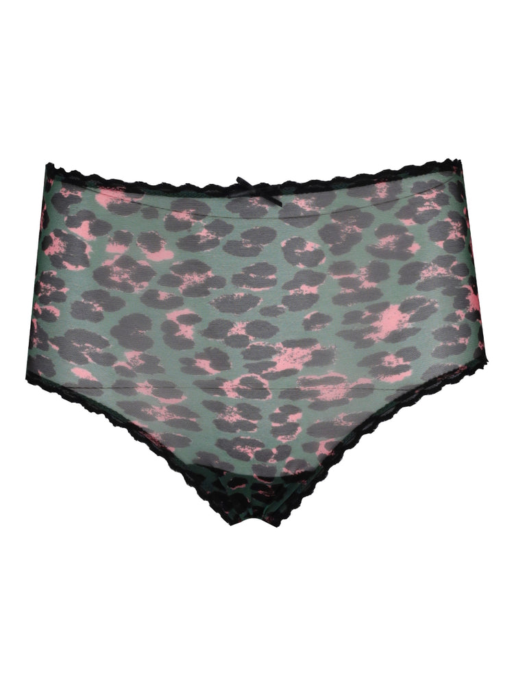 LAURA URBINATI Slip alto verde&rosa