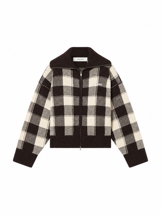 JOURNEY W'S KNIT DRESS RACHELLE WOOL CHECK JACQUARD
