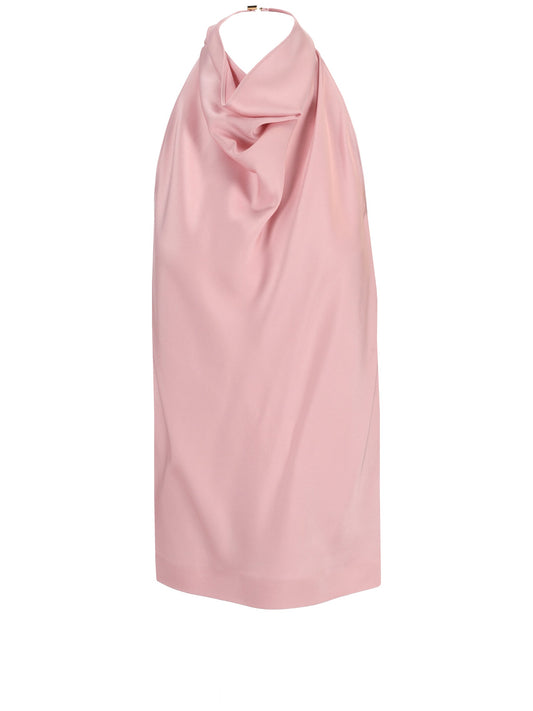 SATIN HALTERNECK TOP