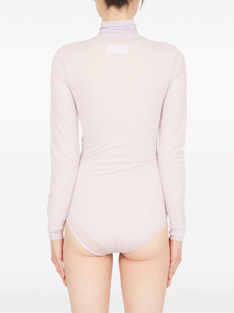 four-stitch sheer bodysuit