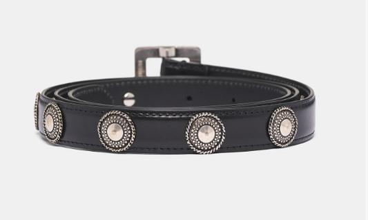 REKA STUDS 2 CM BELT OILY CALF SKIN