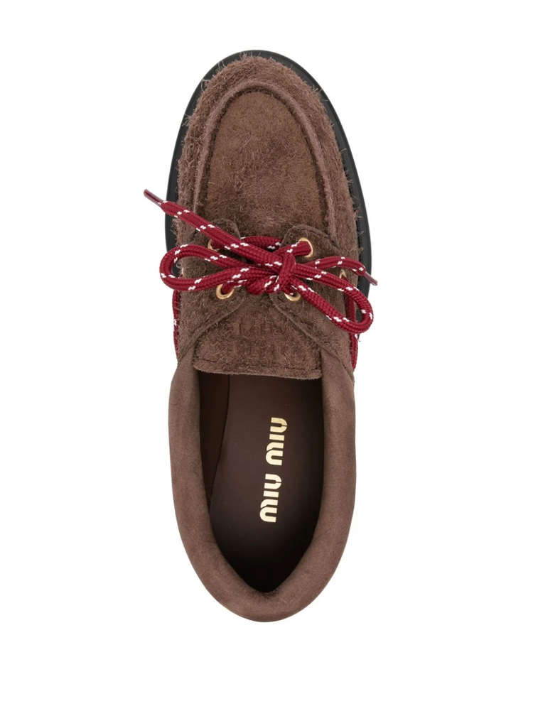 Sienna brown suede loafers