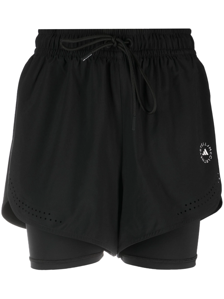 by Stella McCartney TruePurpose layered track shorts