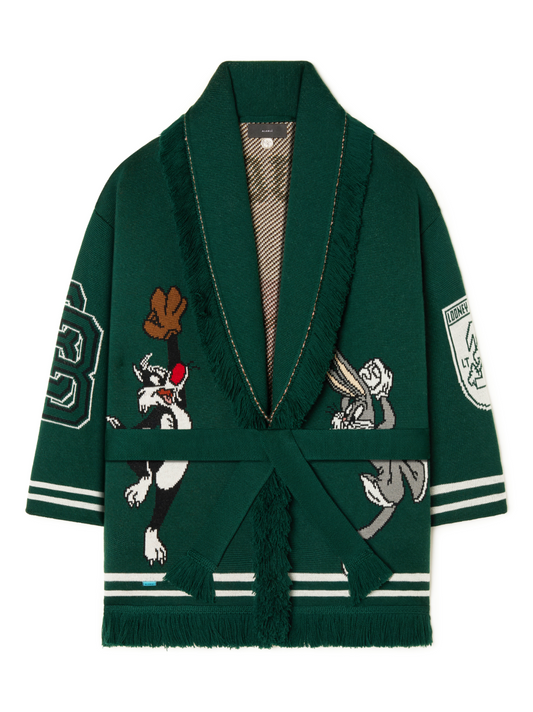 BUGS BUNNY&SYLVESTER CARD. EVERGREEN/MUL