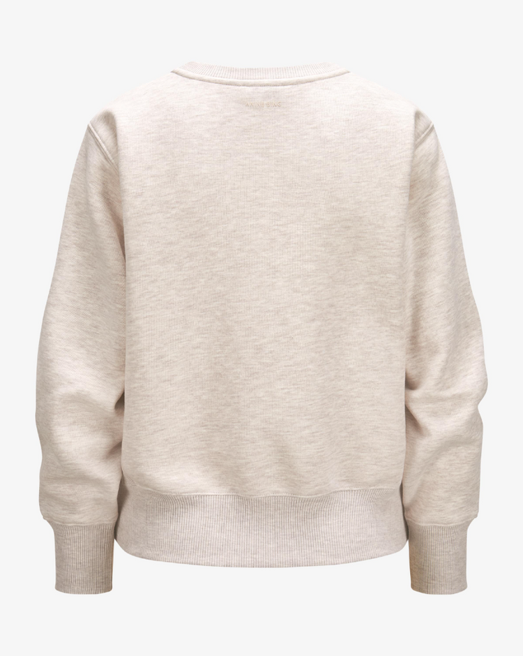 HARRY SHRUNKEN SWEATSHIRT LA - OATMEAL MELANGE