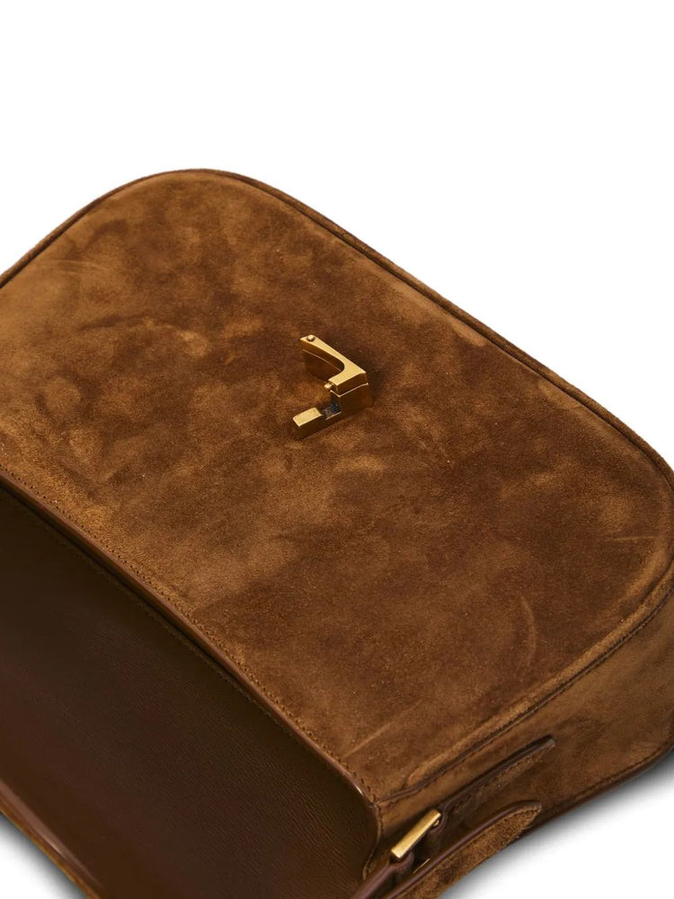 YSL BO MNG M SOLF SUEDE SATIN